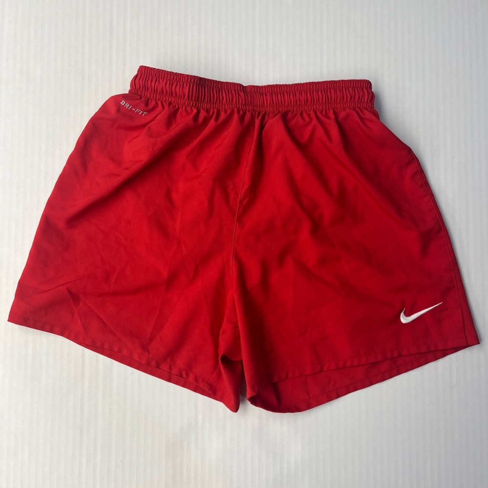 Nike Dri-Fit Red Brieflined Shorts in Medium
